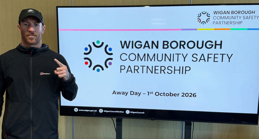 I grew up in Wigan. Three years ago I was part of the problems that partnership exists to deal with. Now I'm the one standing at the front, talking about how I got out.